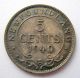 1940c Newfoundland Five Cents Au - 50 Toned Low Mintage Nfld.  5¢ Silver Coins: Canada photo 2
