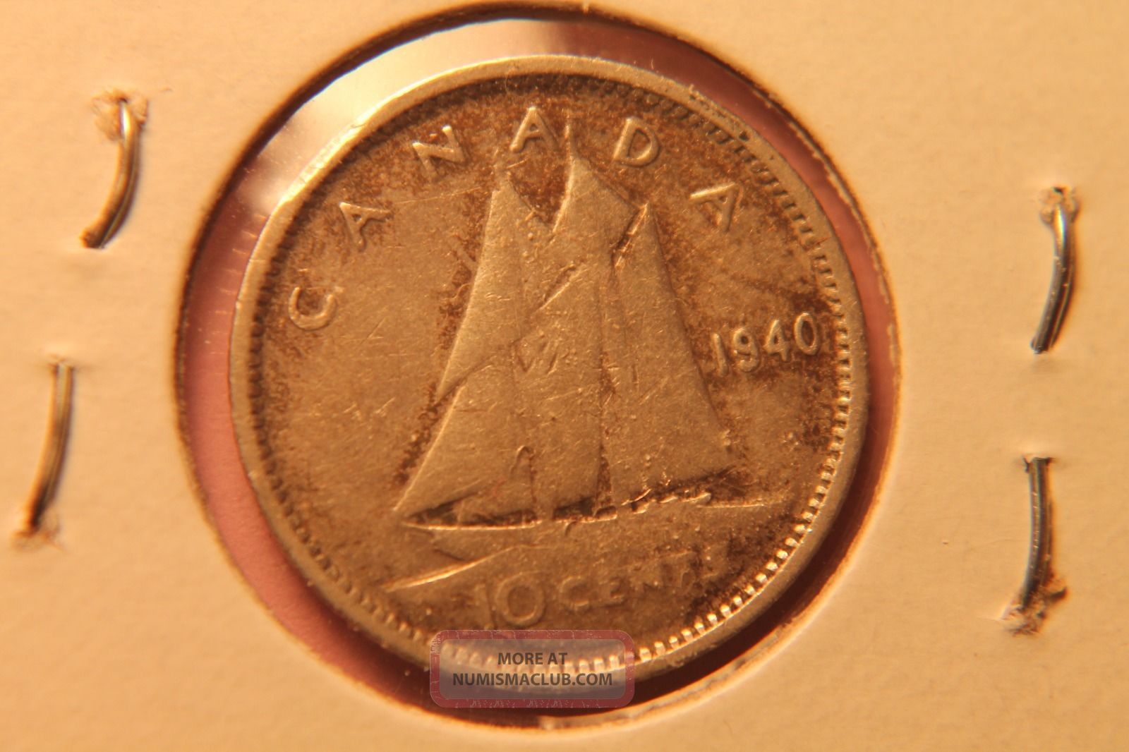 1940 10c Canada Silver 10 Cents 1940-10c-canada-silver-10-cents