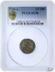 Us Canada Colonial Coinage - Half Sou Marque - 1740 A - Pcgs Au 58 - Rare Coins: Canada photo 1