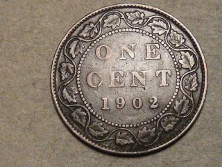 1902 Canadian Large Cent 6733a photo