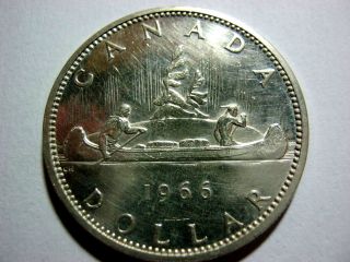 Canada 1 Dollar 1966 In Uncirculated. photo