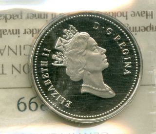1991 Canada 5 Cents Proof Ultra Heavy Cameo Finest Graded. photo