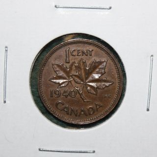 1940 Canada King George Vi - One Cent - Penny Coin photo