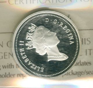 1997 Canada Silver 5 Cents Proof Ultra Heavy Cameo Finest Graded. photo