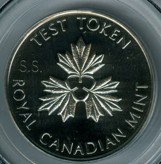 1983 Canada Dollar $1 Test Token Pcgs Ms66 S.  S.  Finest Graded Six Known photo