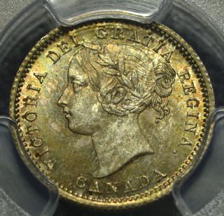 1871 Ten Cent (10¢) Iccs/pcgs Ms - 64 Pq+ Top 4 Golden Toning Wow photo