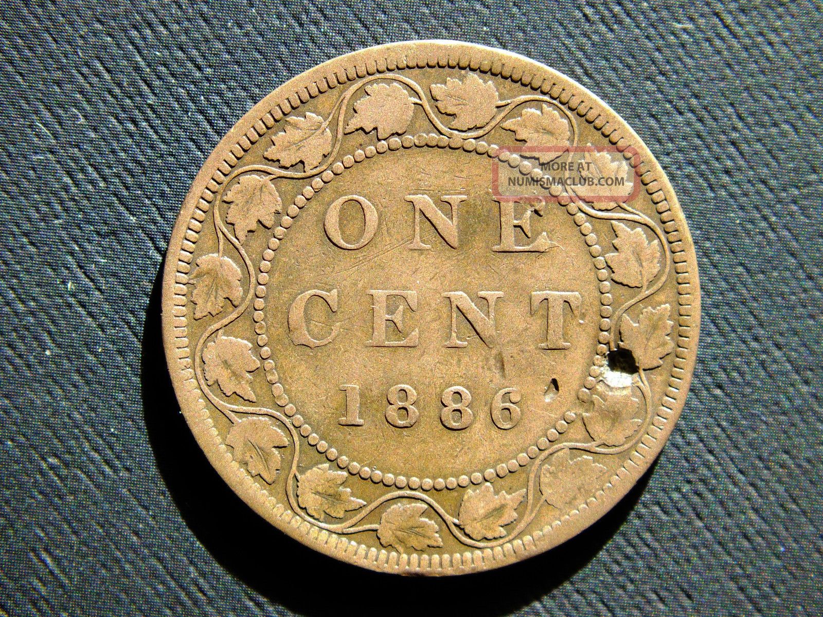 1886 Canadian Large Cent Coins: Canada photo