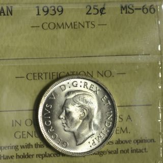 1939 Cent (25¢) Iccs Ms - 66 Pq+ Full Luster & Shinny - A Gem photo