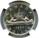 1965 Ngc Pl66 Canada $1 Silver Dollar Small Beads Pointed 5 Proof Like Coins: Canada photo 2