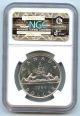 1965 Ngc Pl66 Canada $1 Silver Dollar Small Beads Pointed 5 Proof Like Coins: Canada photo 3