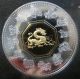 2000 Proof $15 Chinese Lunar - Year Of The Dragon Canada.  925 Silver W/ Gold Coins: Canada photo 2