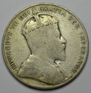 1906 Canadian Silver Half Dollar - G - 4 - photo