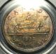 1937 Matte Dollar ($1) Pcgs Sp - 66 Pq+ Rainbow Toning - Wow Coins: Canada photo 1