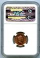 2003 Canada Cent Ngc Ms65 Rd Crowned Bust Old Effigy Copper Plated Zinc Rare Coins: Canada photo 1