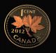 2012 Canadian Penny 9999 Silver Gold Plated Large 1/2 Oz Silver Coin Gorgeous Coins: Canada photo 1