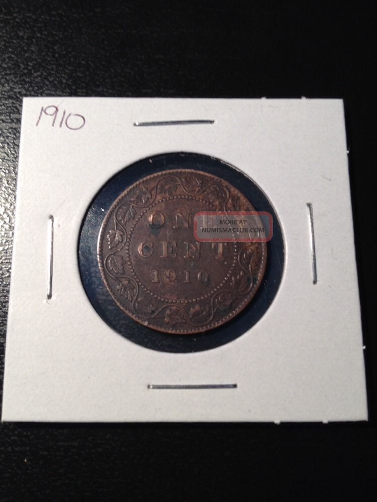 1910 Canadian Large Cent Coins: Canada photo