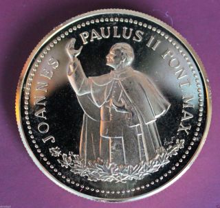 1984 Pope John Paul Ii Papal Visit Gold Plated In Package photo