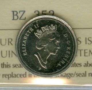 1999 - P Canada Test 10 Cents Gem Bu 2nd Finest Graded Low Mintage. photo