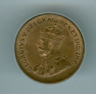 1932 Canada Cent Top Grade State Rare R/b. photo