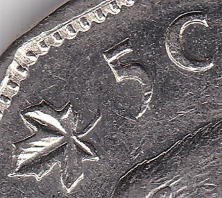 1962 Canadian 5c Coin - Doubling & Extra Metal photo