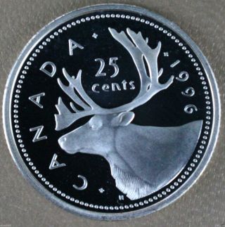 Canada Silver 925% Proof 25 Cents 1996 photo