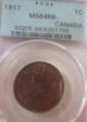 1917 Canada Large Cent.  Pcgs Ms - 64 Coins: Canada photo 1