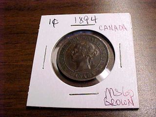 Rare 1894 Canada Large Cent Coin Unc Buy Now Or Offer photo
