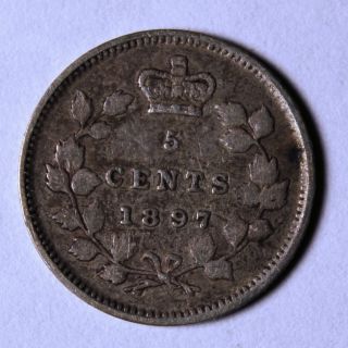 1897 Canadian 5 Cents photo