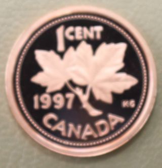 Canada 1 Cent Proof 1997 Coin photo