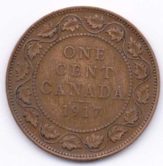 1917 Canada Large Cent That Is Very Fine photo