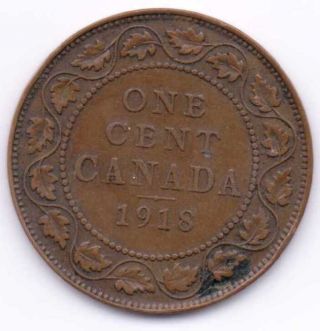 1918 Canada Large Cent That Is Extra Fine photo