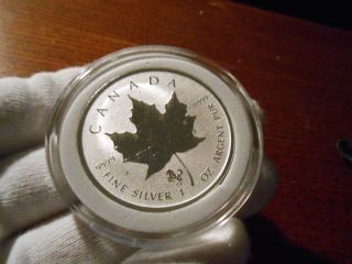 2014 Horse Privy Canadian Silver Maple Leaf (reverse Proof) photo
