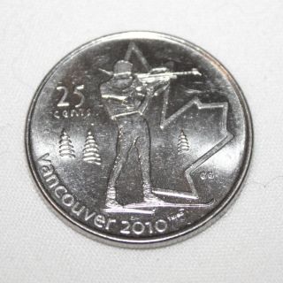 2007 Canada Quarter 25 Cents - Vancouver 2010 Olympics Biathalon C25 - 002 photo