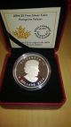 Canada 2014 Peregrine Falcon 1 Oz.  Fine Silver $5 Proof Coin Coins: Canada photo 1