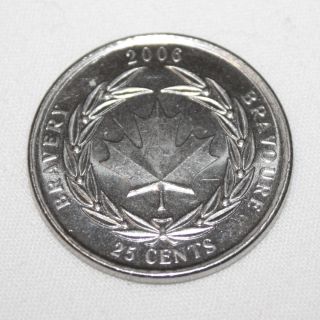 2006 Canada Quarter 25 Cents - Medal Of Bravery C25 - 006 photo