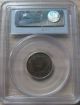 1861 Pcgs Ms63 1/2 Half Cent Brown (clogged Die) Nova Scotia Ns Half Penny Coins: Canada photo 1