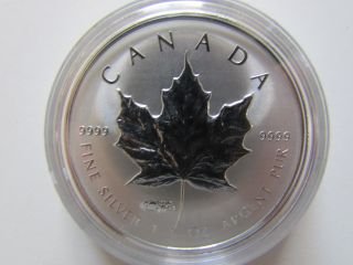 Canada 2014 World Money Fair Privy.  9999 Silver Maple Leaf,  No Tax photo