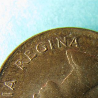 Canada One Cent 1962 Penny Missing Denticles Near Regina Error photo