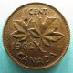 Canada One Cent 1962 Penny Hanging 2 Variety Error Coins: Canada photo 4