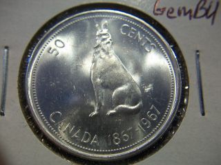 1967 Canada Silver Half Dollar Gem Bu Proof - Like Finish photo