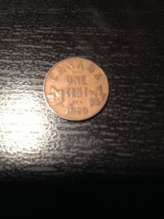 1929 Small Canadian Cent photo
