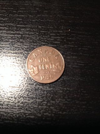 1929 Small Canadian Cent photo