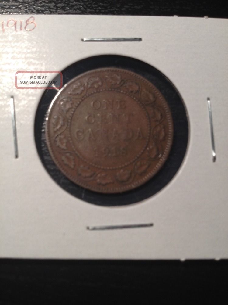 1918 Canadian Large Cent