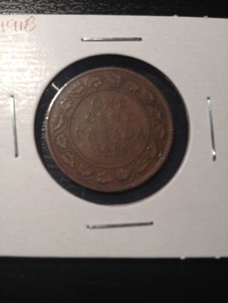 1918 Canadian Large Cent photo