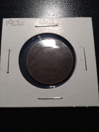 1906 Canadian Large Cent photo