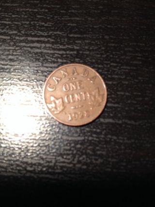 1928 Small Canadian Cent photo
