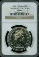 1986 Canada Silver $1 Dollar Ngc Ms69 Solo Finest Graded. Coins: Canada photo 1