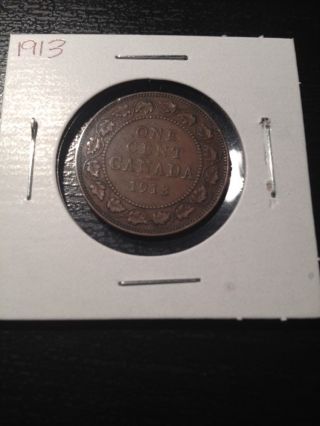 1913 Canadian Large Cent photo