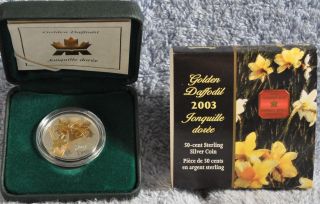 2003 Silver 50 Cents - Canada Golden Daffodil photo