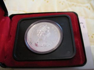 1 1975 Canadian Silver Proof Dollar In Case With Sleeve photo